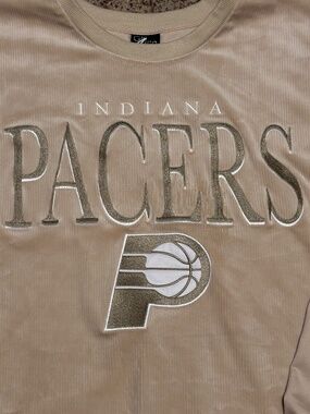 Cream Indiana Pacers G-III 4HER BY CARL BANKS Women's Oversized Tunic Pullover